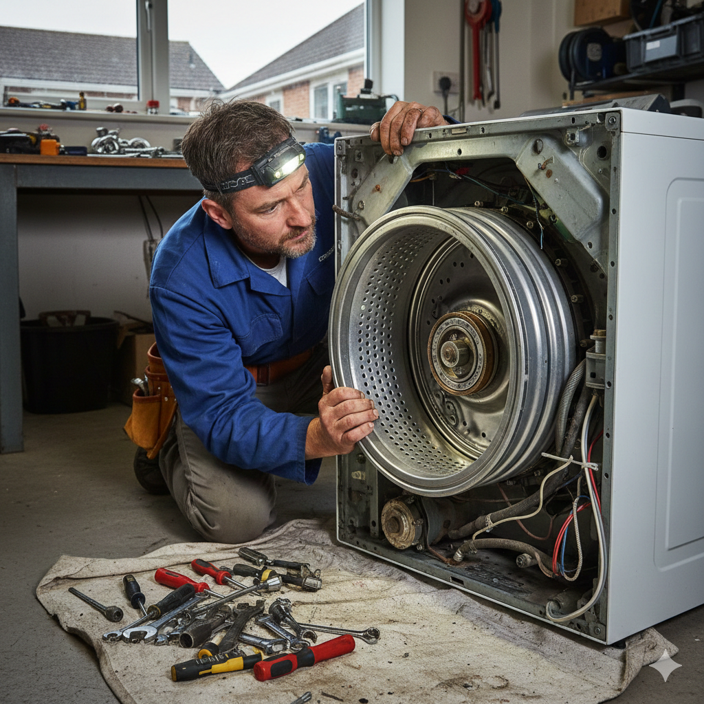 تمزق ملابس الغسالة – إصلاح حوض الغسالة في دبي