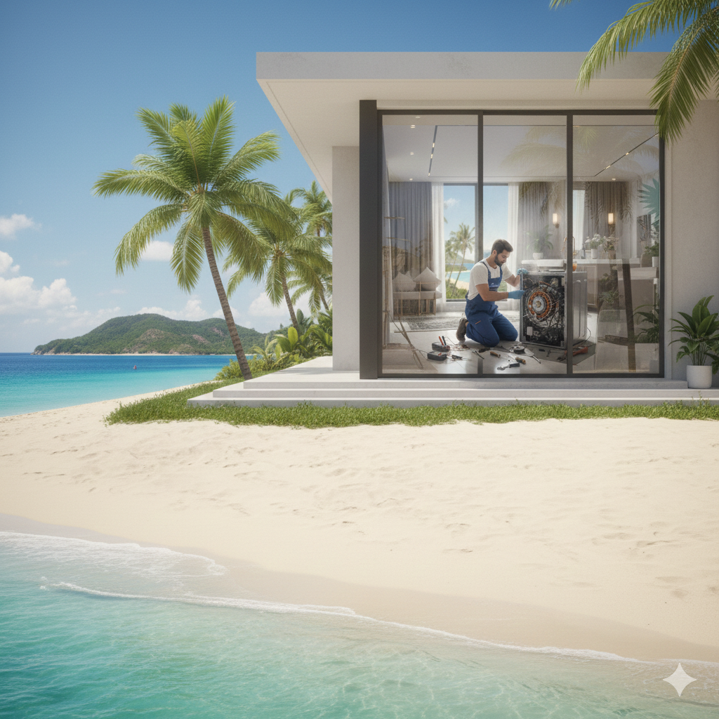 ارتفاع درجة حرارة محرك الغسالة – فنيون متخصصون في دبي