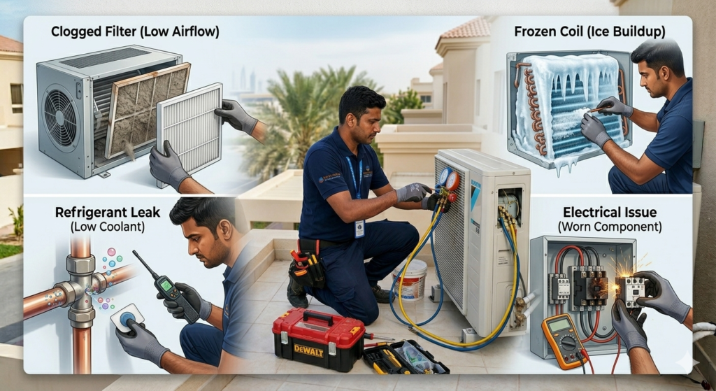 Ac Repair Services in Dubai Marina 1 Common AC Problems We Fix